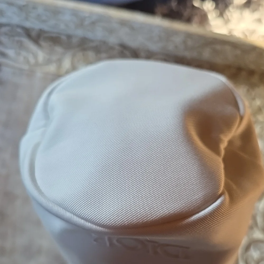 Christian Dior Drawstring Bucket Cosmetic Bag – White